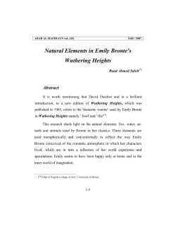 Natural Elements in Emily Bronte`s Wuthering Heights