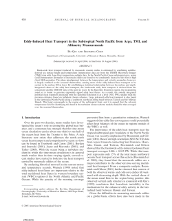 Eddy-Induced Heat Transport in the Subtropical North Pacific from