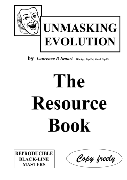 - - UNMASKING EVOLUTION