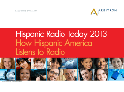 Hispanic Radio Today 2013