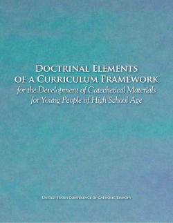 DOctRiNAl ElEMENtS OF A CURRicUlUM FRAMEwORk