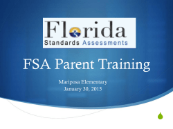 Florida Standards Assessment - St Lucie County School Sites