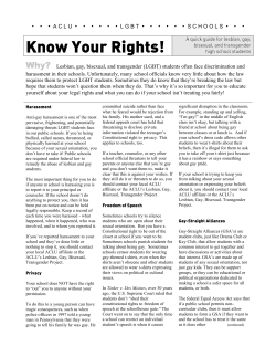 Know Your Rights - ACLU of Pennsylvania