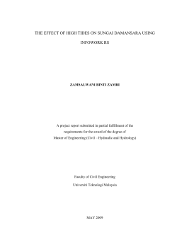 Flooding is the most significant natural hazard in Malaysia in terms