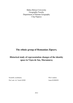 The ethnic group of Romanian Zipsers.