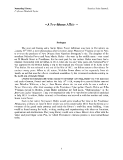 A Providence Affair - Brown University Library