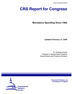Mandatory Spending Since 1962