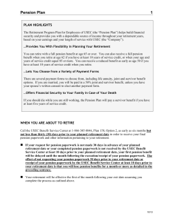 Pension Plan 1