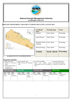 County Early Alarm Worsening