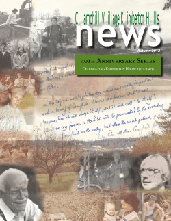 Fall 2012 - Camphill Village Kimberton Hills