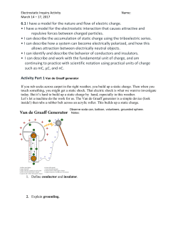 6.1 I have a model for the nature and flow of electric charge. &bull; I have
