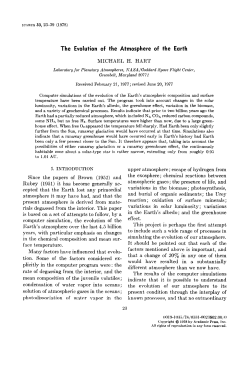 The Evolution of the Atmosphere of the Earth