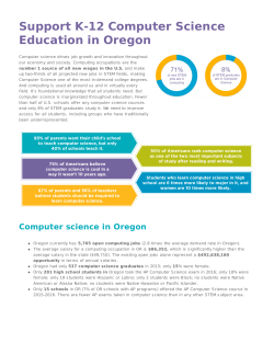 Support K-12 Computer Science Education in Oregon