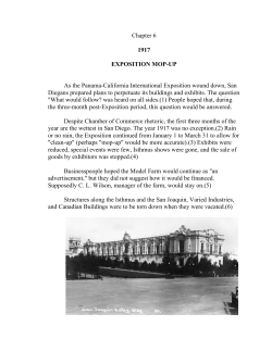 Chapter 6 - Balboa Park History homepage