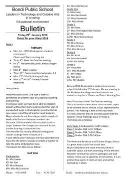 Bulletin - Bondi Public School