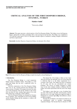 critical analysis of the first bosporus bridge, istanbul
