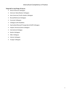 Cultural Competency-Things Not to Say