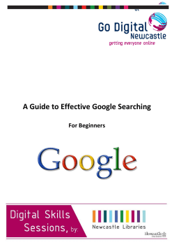 Effective google searching