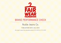 Nudie Jeans - Fair Wear Foundation