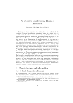 An Objective Counterfactual Theory of Information