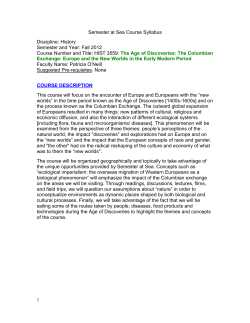 Semester at Sea Course Syllabus