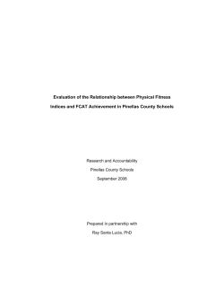 Evaluation of the Relationship between Physical Fitness Indices and
