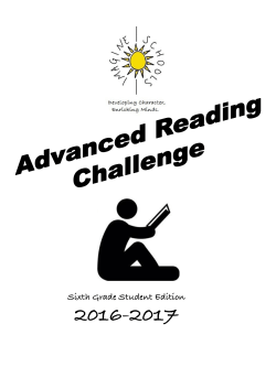 Sixth Grade Advanced Reading Challenge