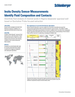 Insitu Density Sensor Measurements Identify Fluid