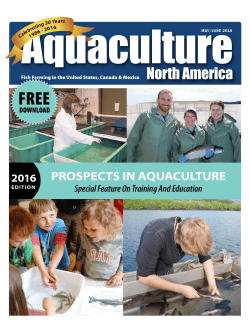 prospects in aquaculture - Aquaculture North America