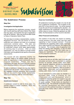 The Subdivision Process