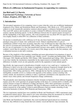 Effects of a difference in fundamental frequency in separating two