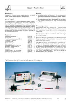 Acoustic Doppler effect