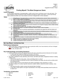 Finding Myself: The Most Dangerous Game