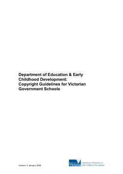 Copyright Guidelines for Victorian Government Schools