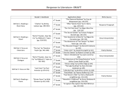 Response to Literature-