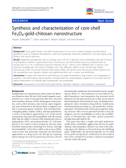 Synthesis and characterization of core-shell Fe3O4-gold
