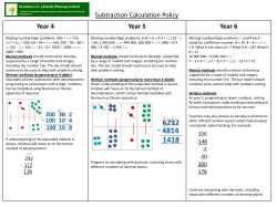 Subtraction Years 4-6