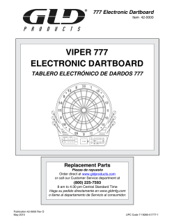 777 Electronic Dartboard