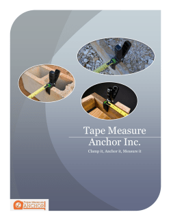 Tape Measure Anchor Inc.