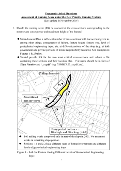 Frequently Asked Questions Assessment of Ranking Score under
