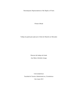 Onomatopoeic Representations of the Haptics of Fruits Florian