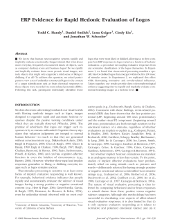 ERP Evidence for Rapid Hedonic Evaluation of Logos