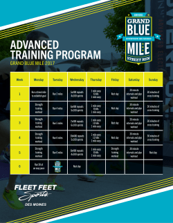 ADVANCED TRAINING PROGRAM