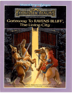 Gateway to Ravens Bluff, The Living City