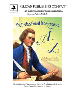 Classroom Activity Guide for The Declaration of Independence from