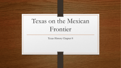 Texas on the Mexican Frontier
