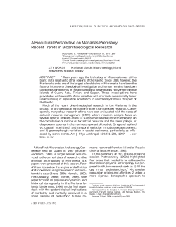 A biocultural perspective on Marianas prehistory