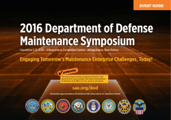 2016 Department of Defense Maintenance
