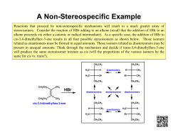 A Non-Stereospecific Example