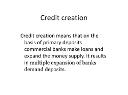 Credit creation